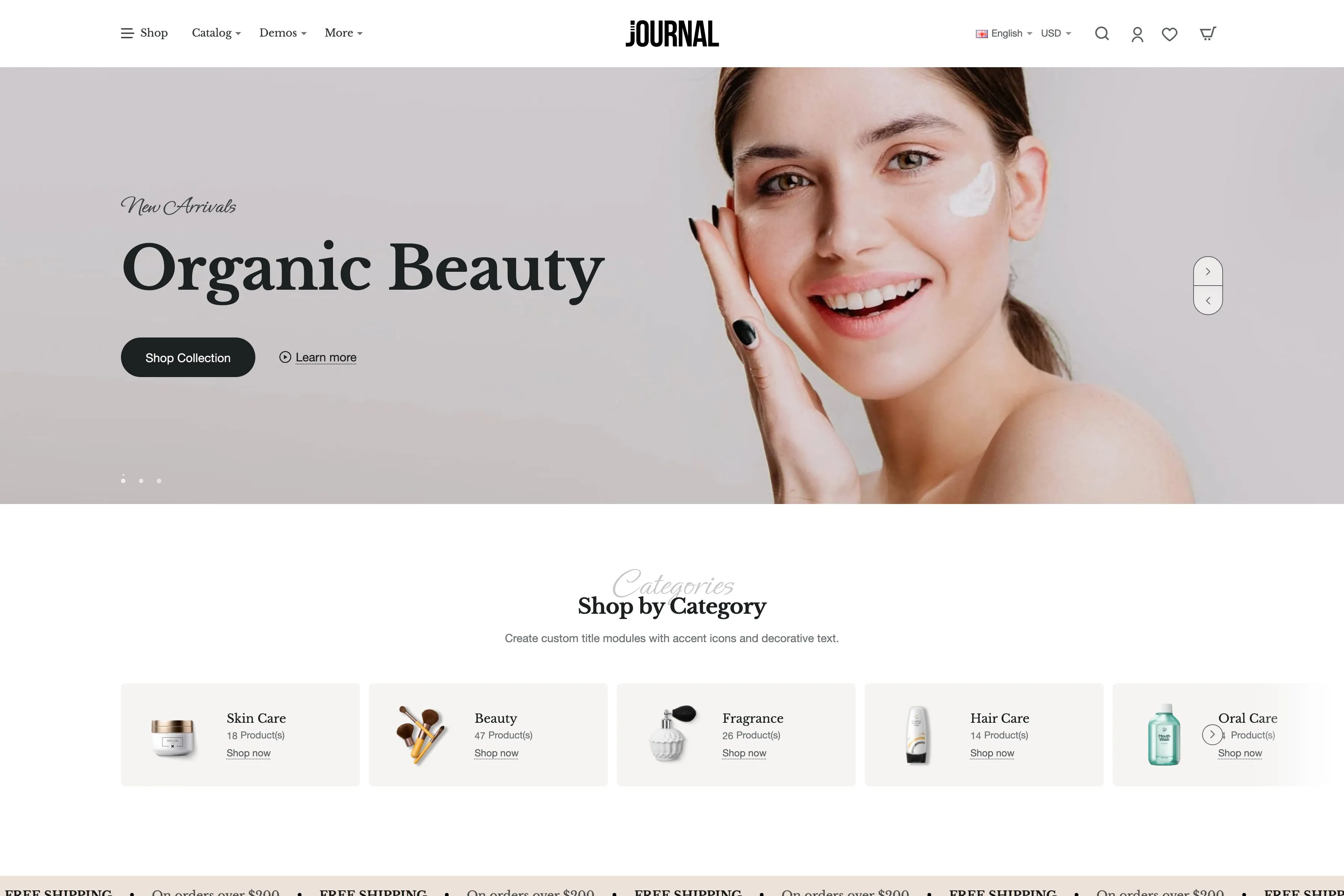 Journal demo 11 storefront preview