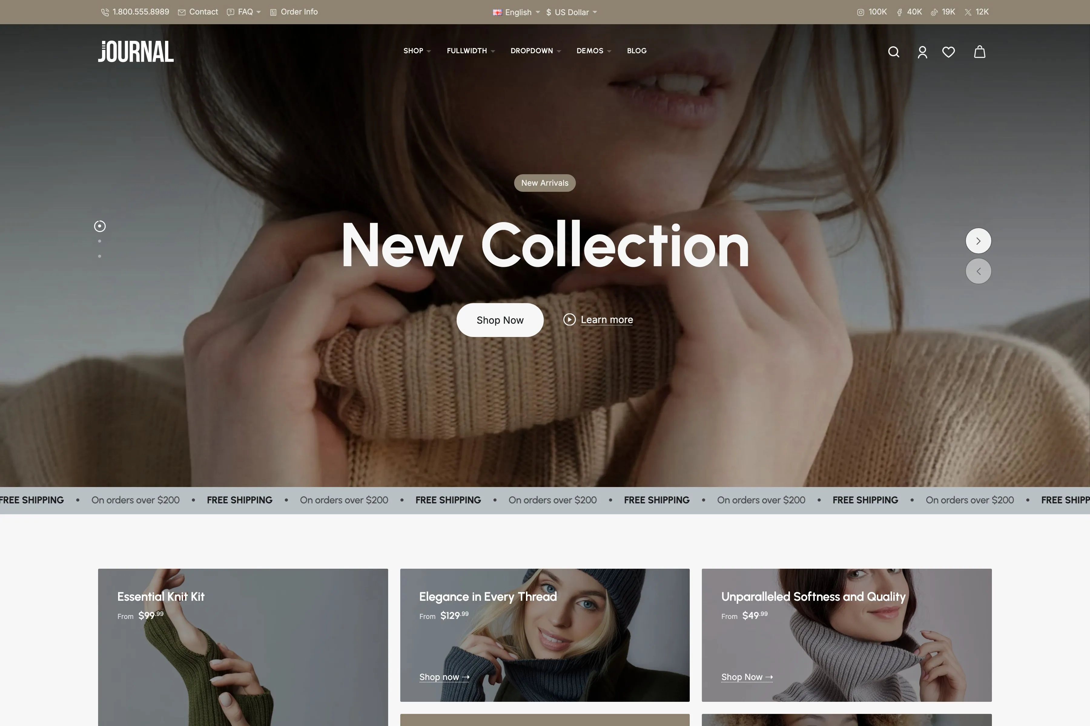 Journal demo 2 storefront preview