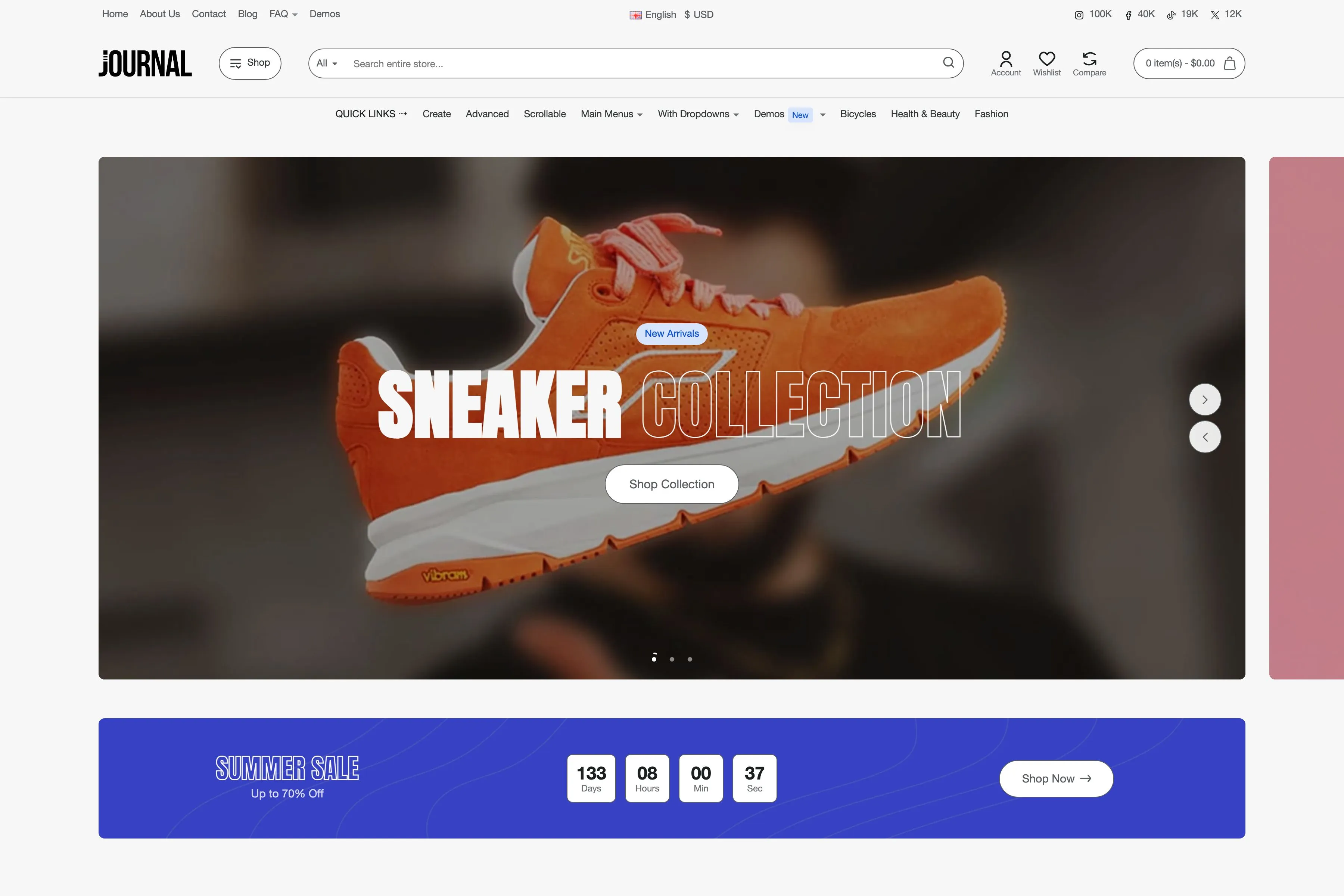 Journal demo 3 storefront preview