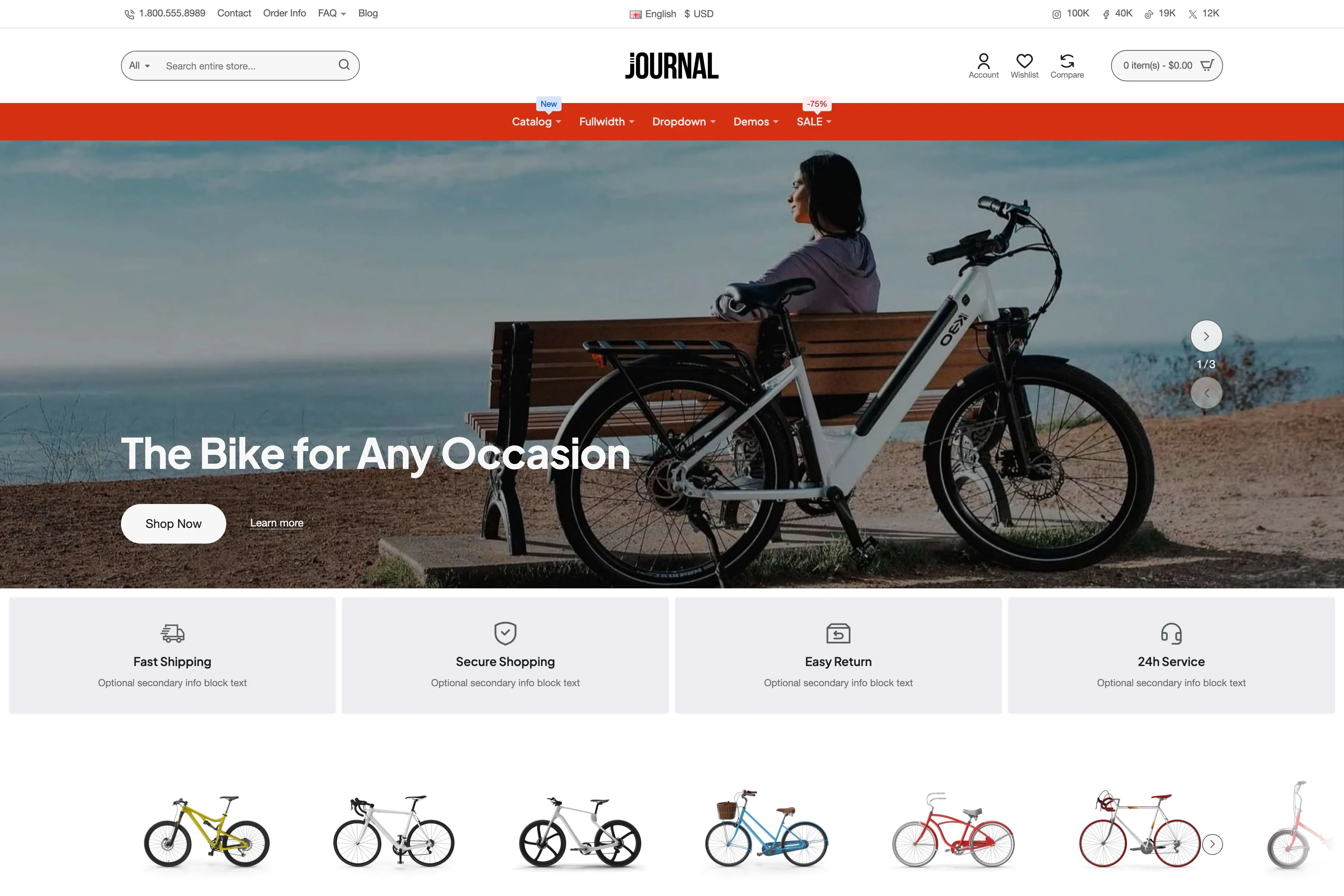 Journal demo 7 storefront preview